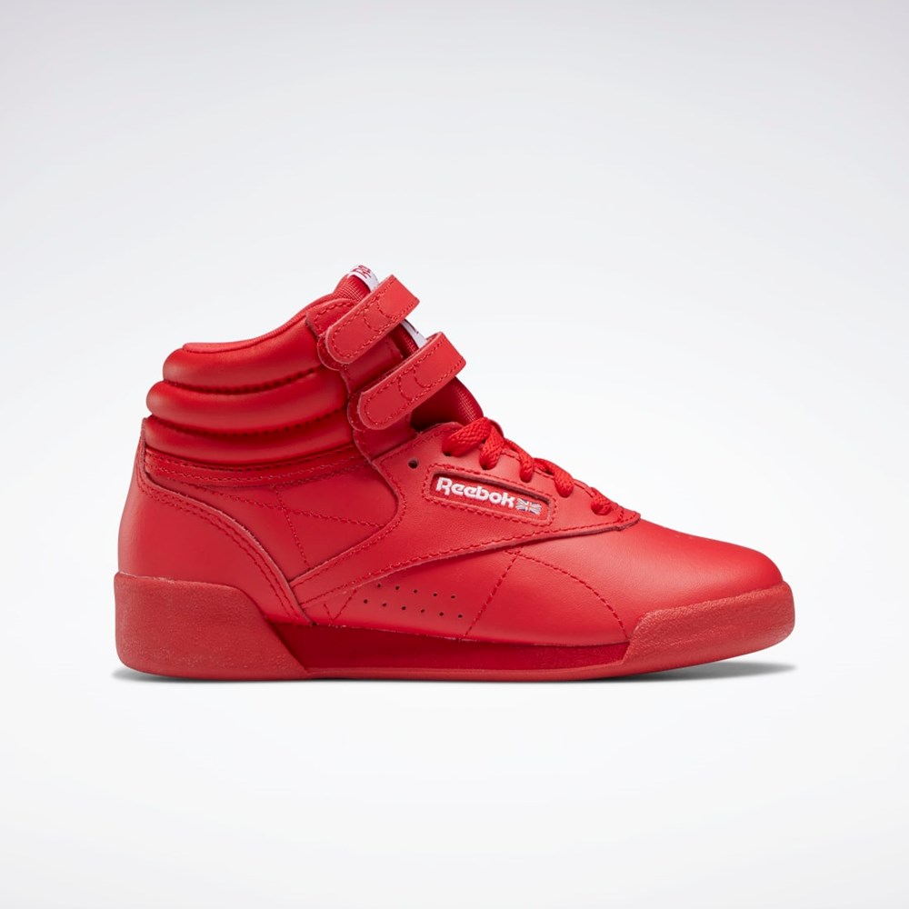 Reebok Freestyle Hi Shoes - Preschool Rød Rød Hvide | FDE634827