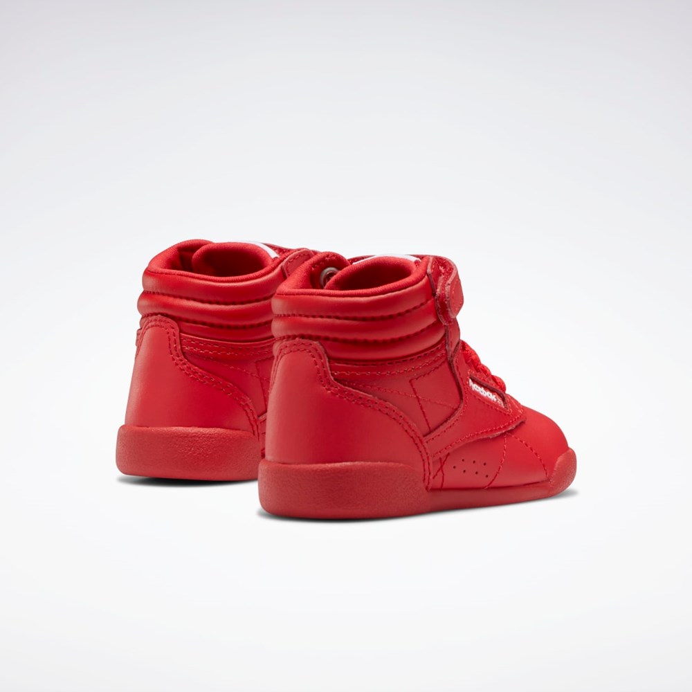 Reebok Freestyle Hi Shoes - Toddler Rød Rød Hvide | CLF632014