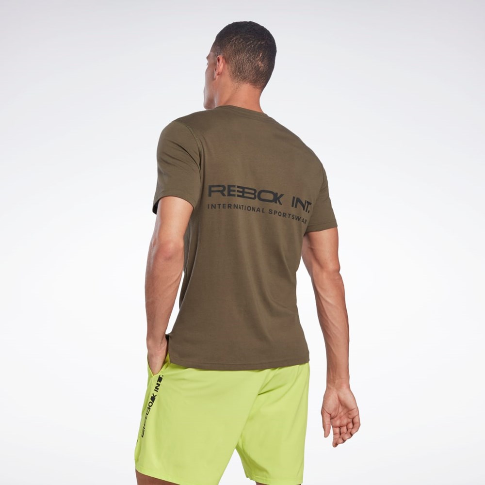 Reebok Grafisk Speedwick Move T-Shirt Grøn | HCF579362