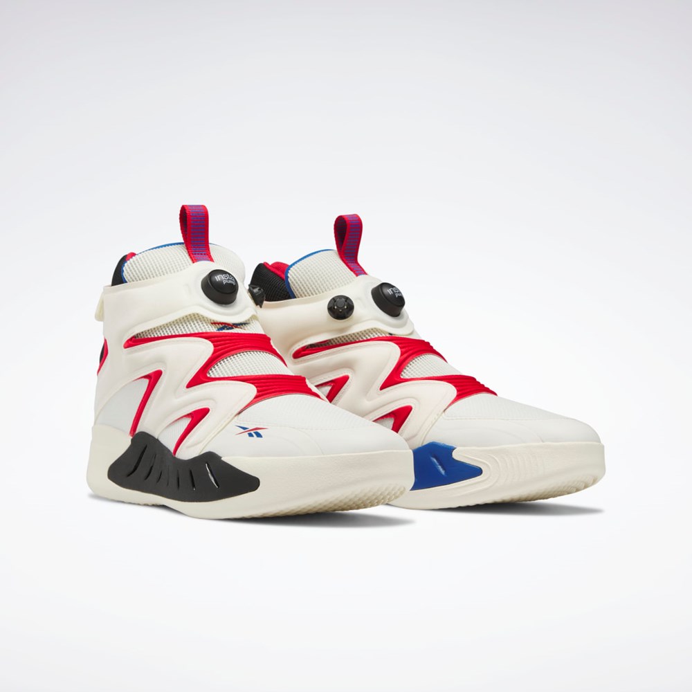 Reebok Instapump Fury Zone Mid Basketball Shoes Hvide Rød Blå | JVO942510