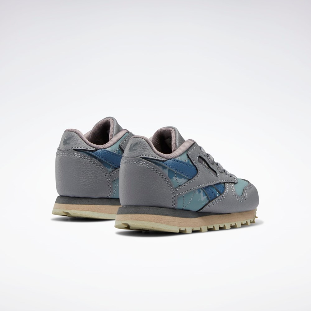 Reebok Jurassic World Classic Leather Shoes - Toddler Grå Blå | UVS052689