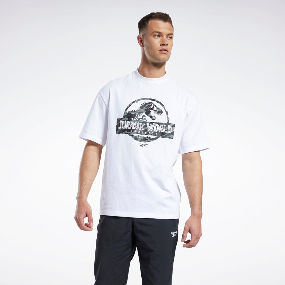 Reebok Jurassic World T-Shirt Hvide | DAX218975