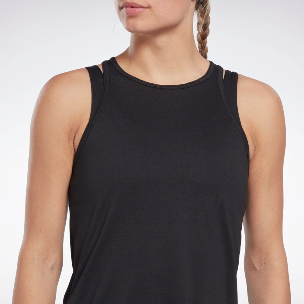 Reebok Les Mills® ACTIVCHILL+DREAMBLEND Tank Top Sort | OBR168972