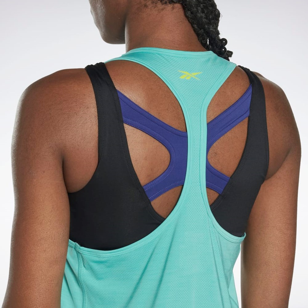 Reebok Les Mills® BodyCombat® ACTIVCHILL Grafisk Tank Top Semi Classic Teal | ULP509612