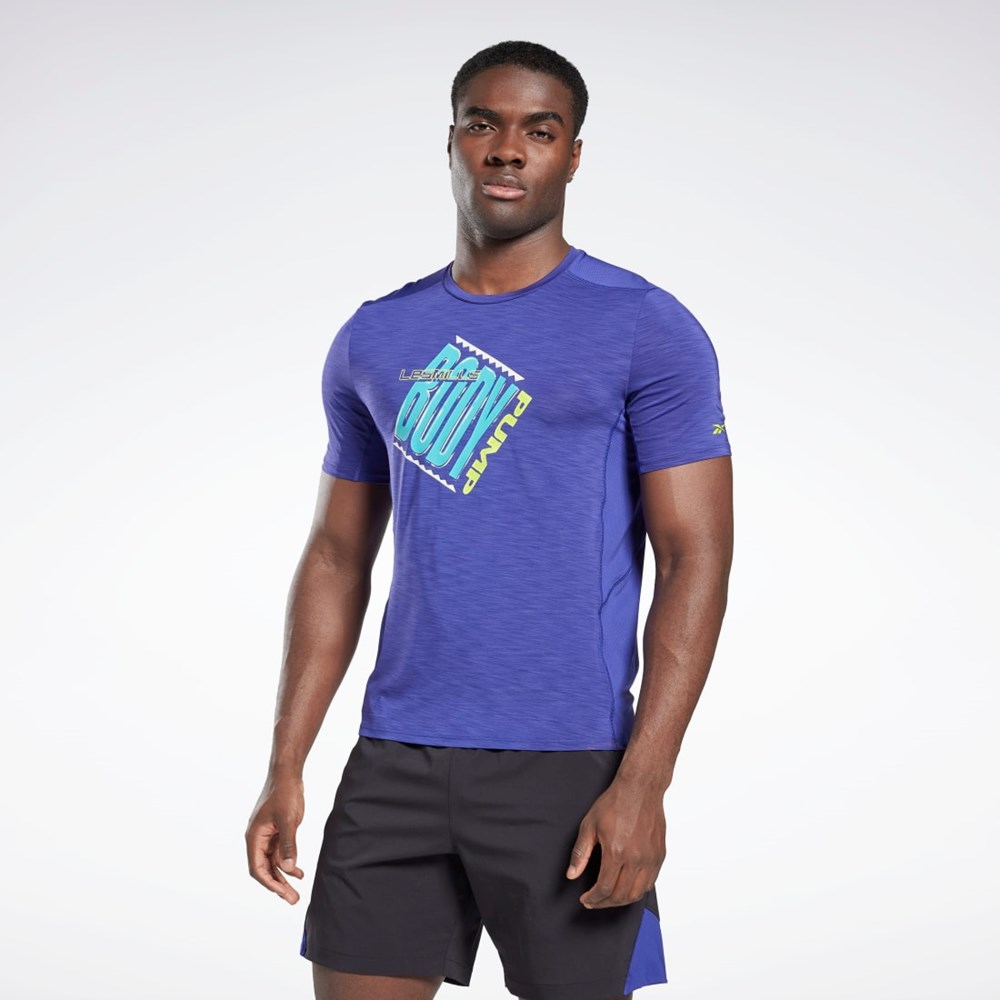 Reebok Les Mills® BodyPump® ACTIVCHILL Athlete T-Shirt Lilla | RJG184635