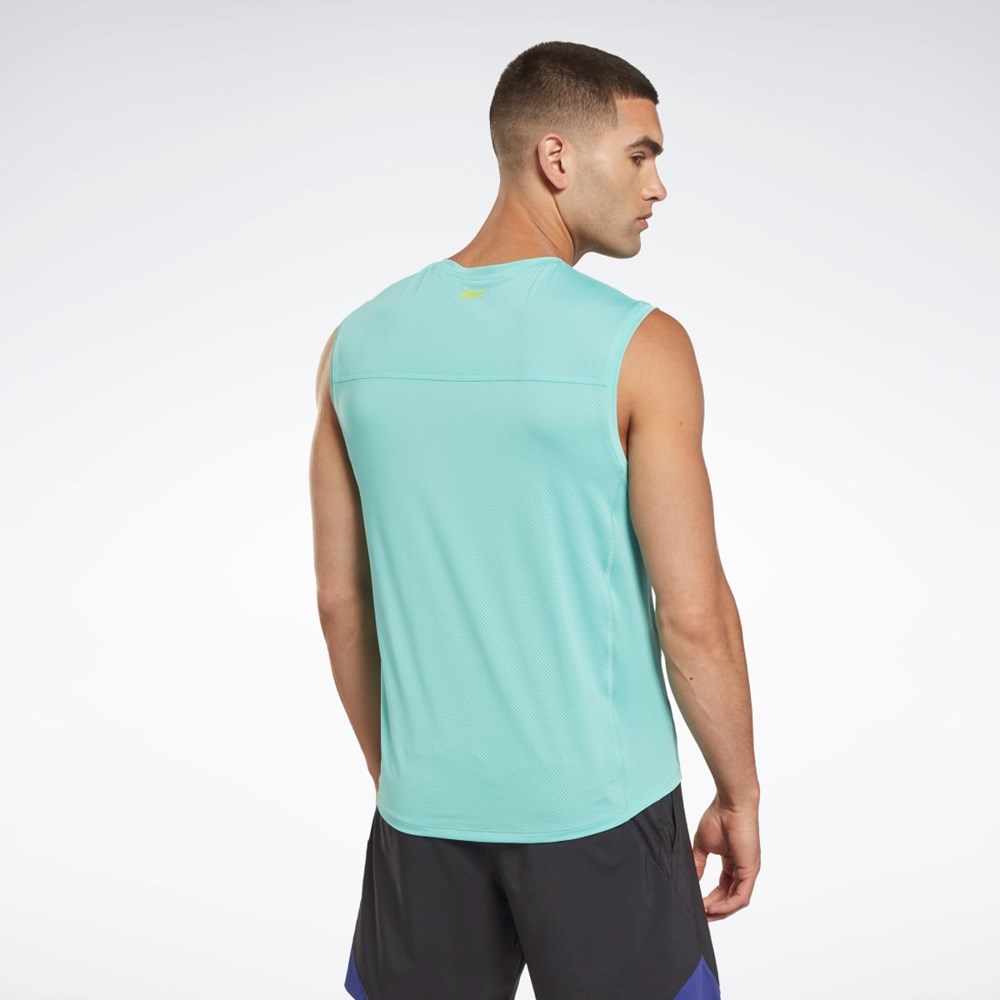 Reebok Les Mills® BodyPump® Activchill Tank Top Semi Classic Teal | OCZ756290