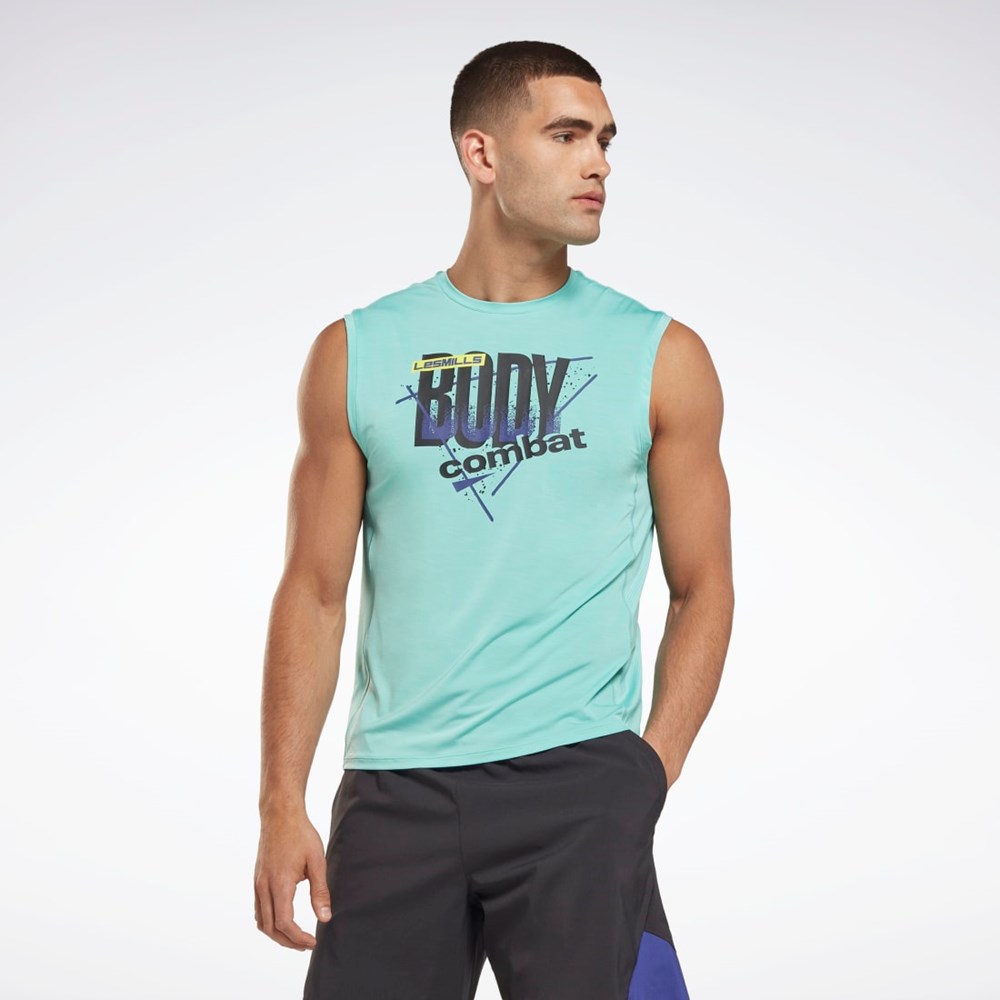 Reebok Les Mills® BodyPump® Activchill Tank Top Semi Classic Teal | OCZ756290