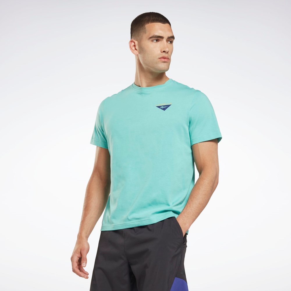 Reebok Les Mills® Grafisk T-Shirt Semi Classic Teal | PYS176492