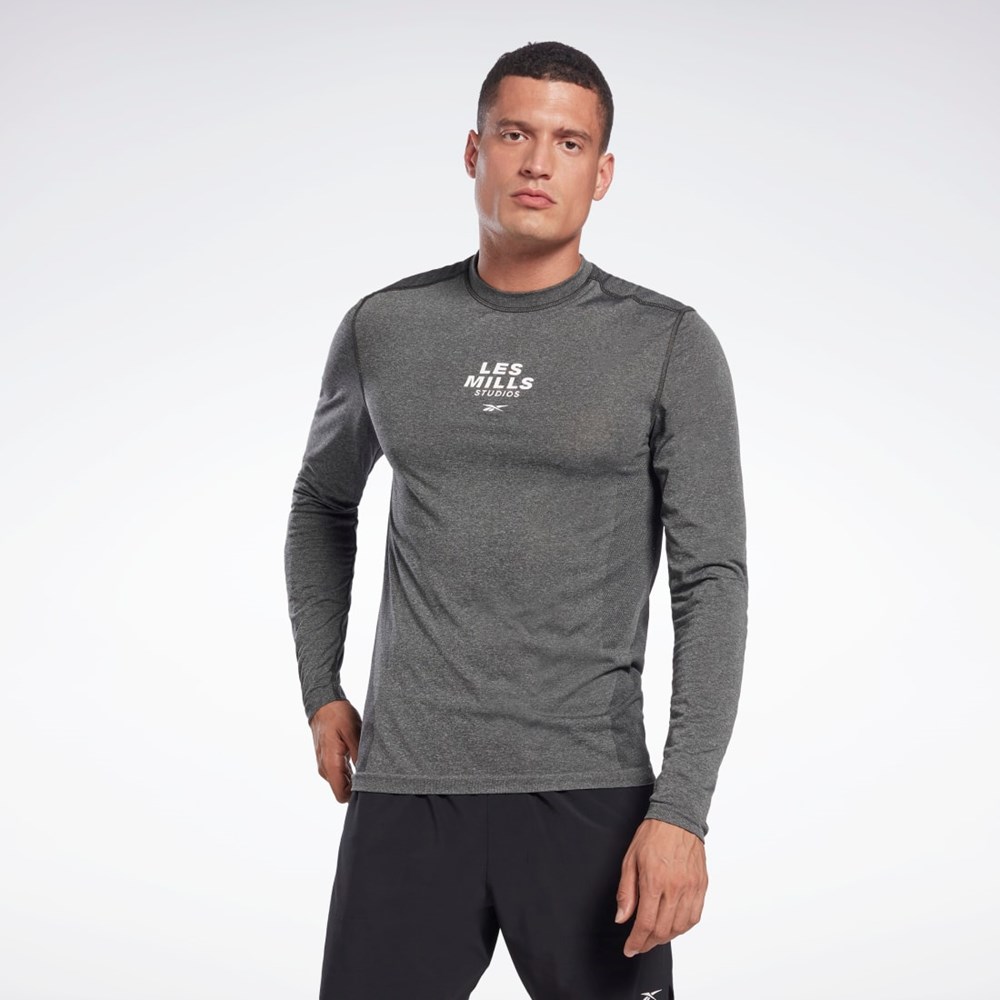 Reebok Les Mills® Myoknit Long Sleeve T-Shirt Sort | FQC791850