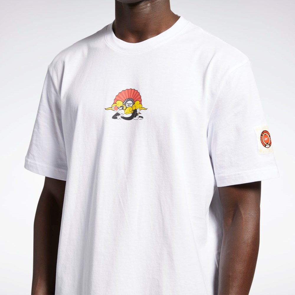 Reebok Looney Tunes T-Shirt Hvide | NZL102469