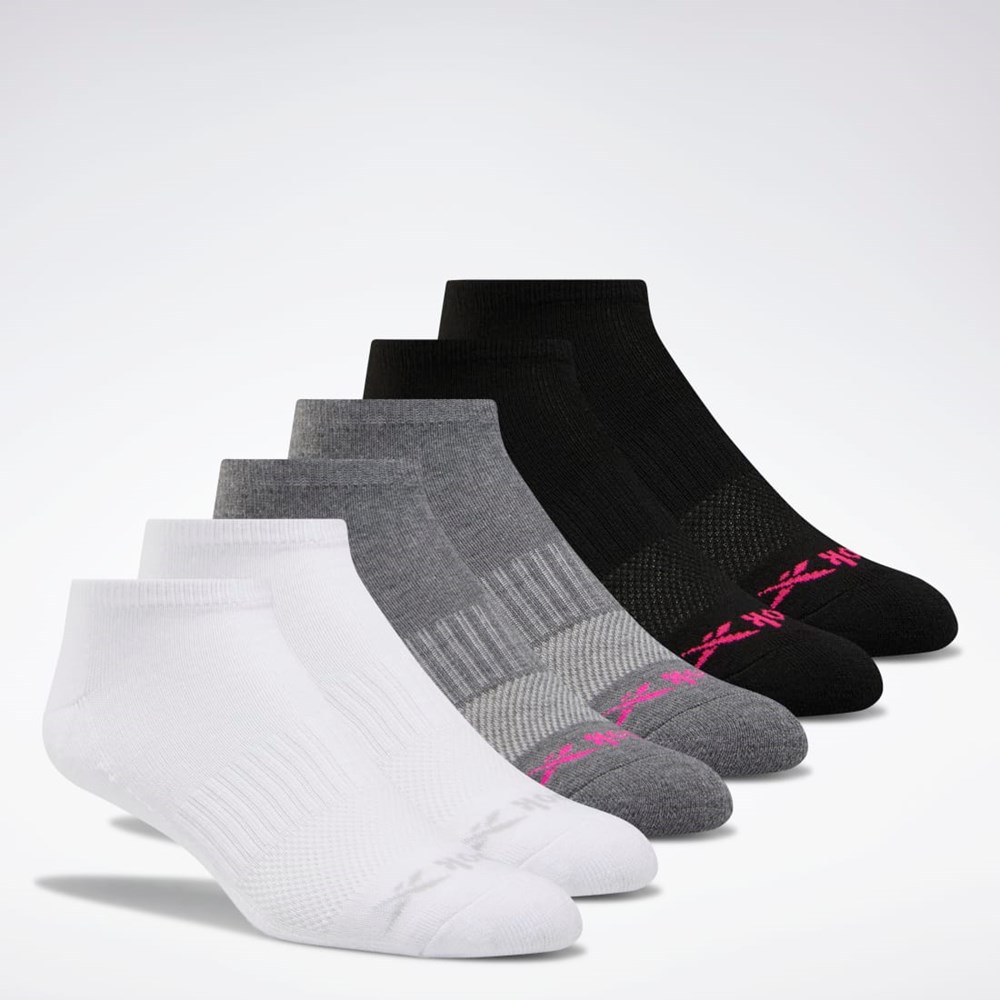 Reebok Low Cut Socks 6 Pairs Multi | LIQ897456