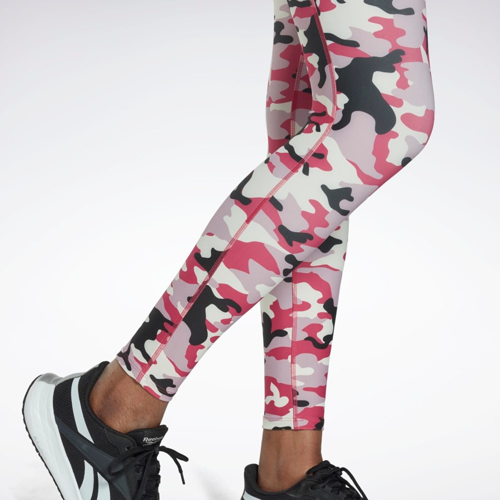 Reebok Lux Bold Camo Print Tights Lyserød | IFL437692