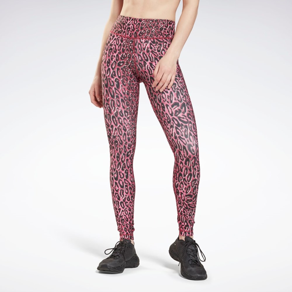 Reebok Lux Bold Leggings Punch Berry | NPB210645