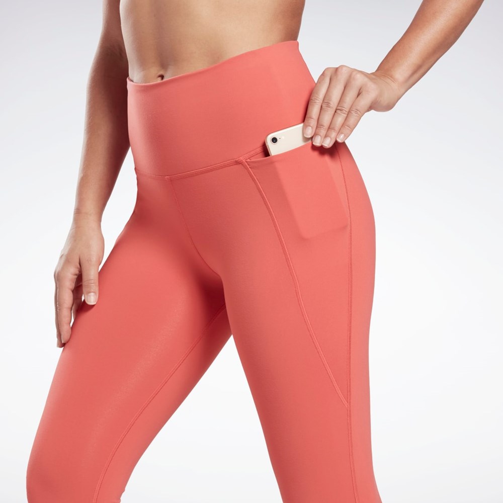 Reebok Lux High-Waisted Tights Rhodonite | XPE591826