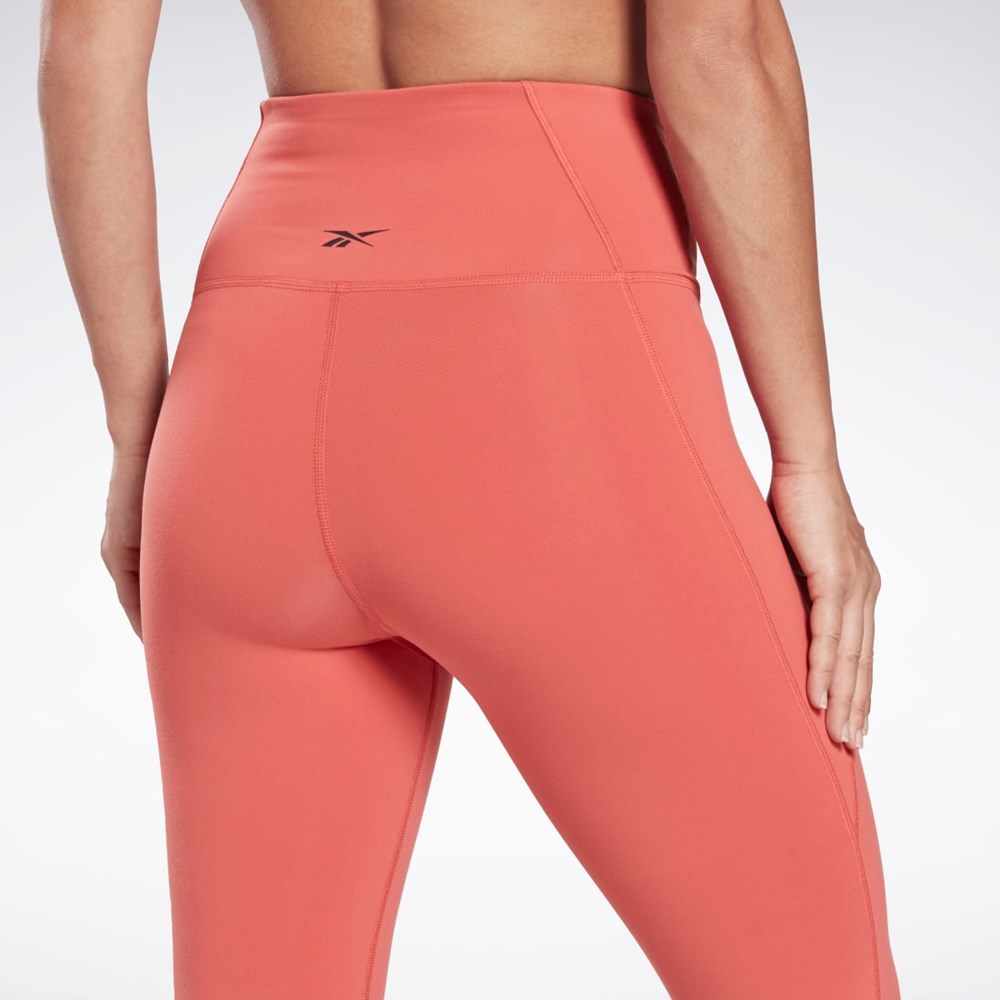 Reebok Lux High-Waisted Tights Rhodonite | XPE591826