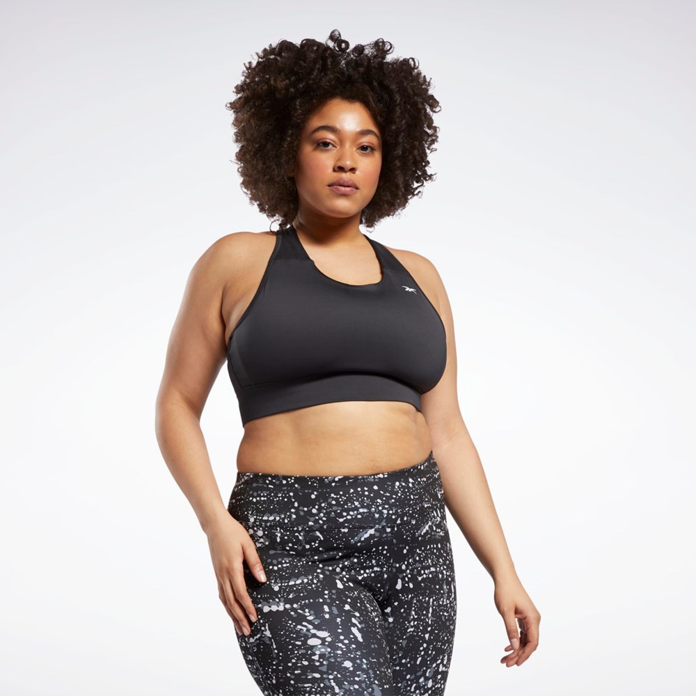 Reebok Løbe Essentials Sports Bra (Plus Size) Sort | JWR923146