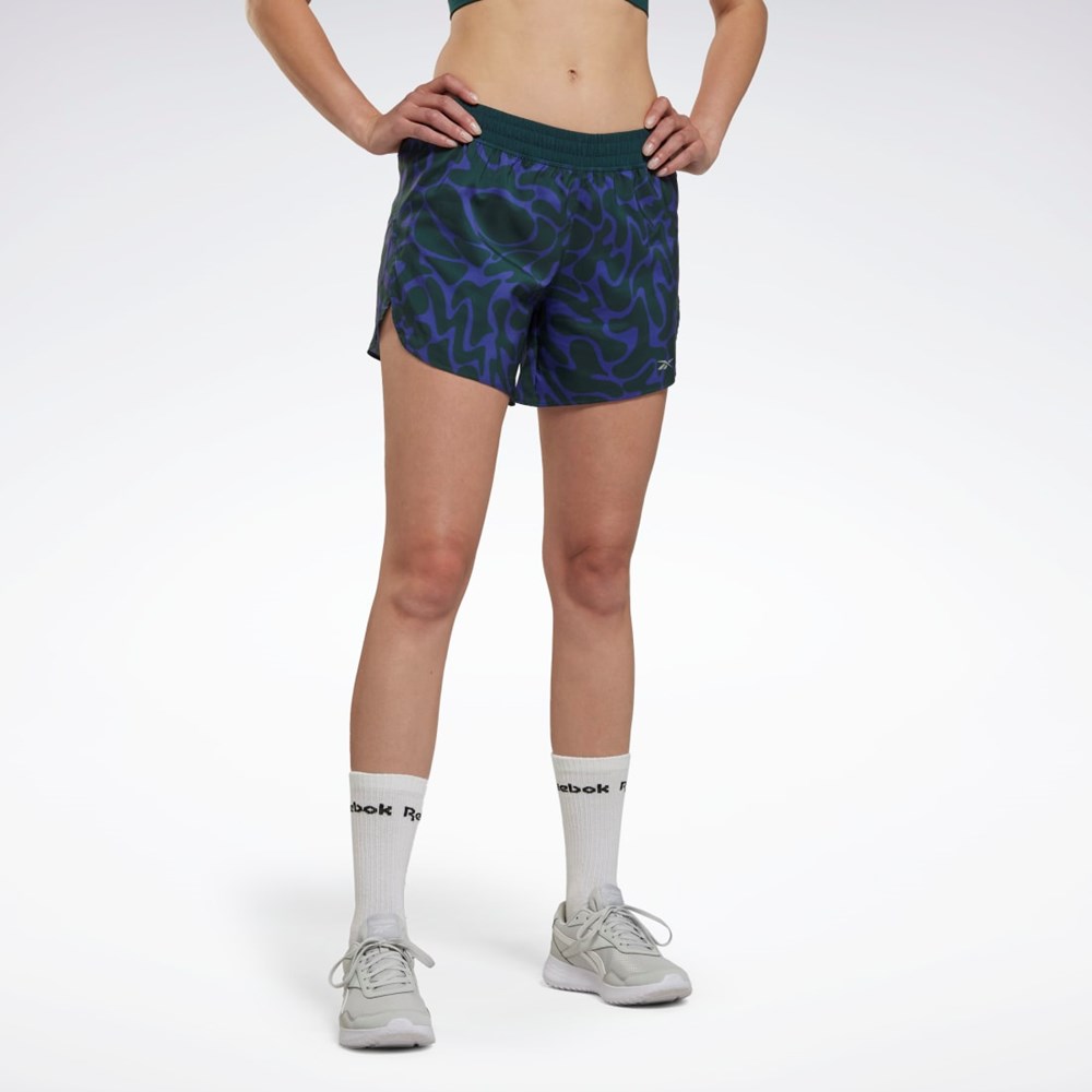 Reebok Løbe Printed Shorts Grøn | ZCY304618