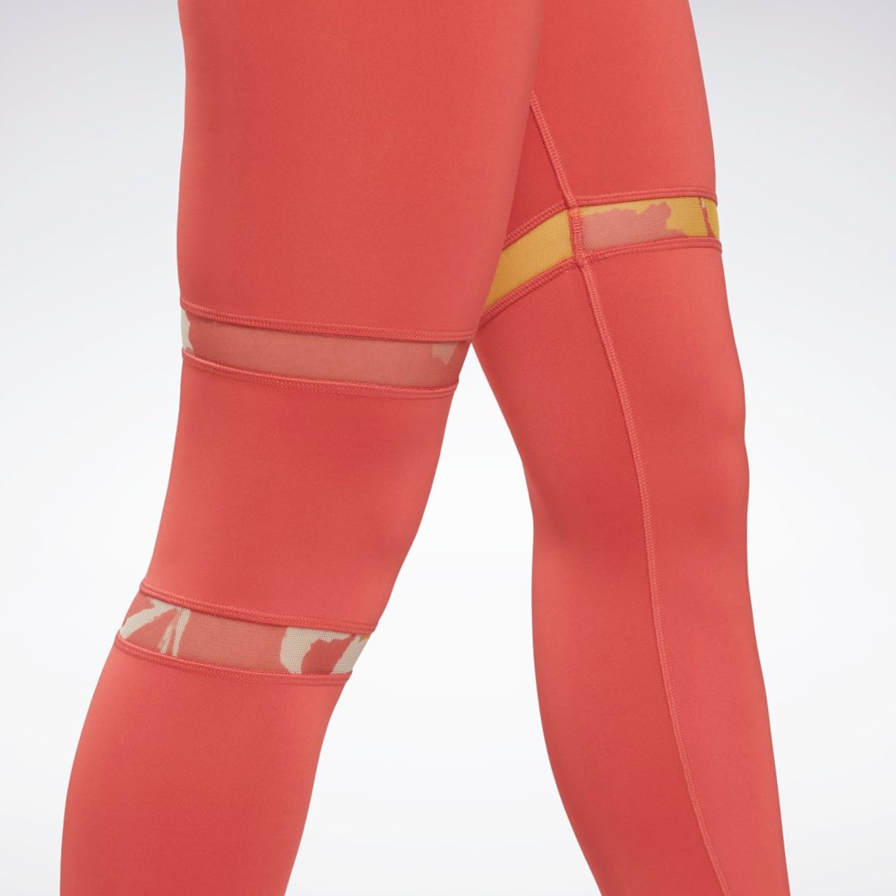 Reebok MYT Detail Leggings Rhodonite | IGF906532