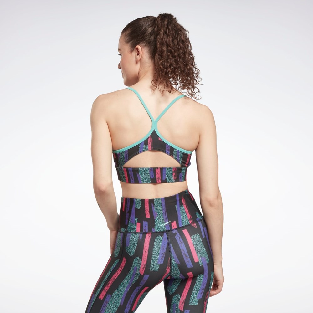 Reebok MYT Printed Bra Lyserød | ITJ720618