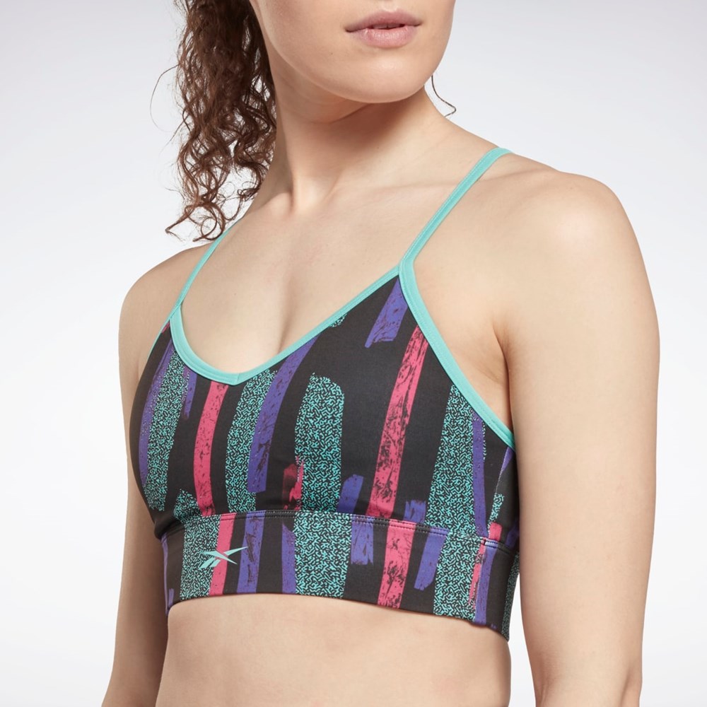 Reebok MYT Printed Bra Lyserød | ITJ720618