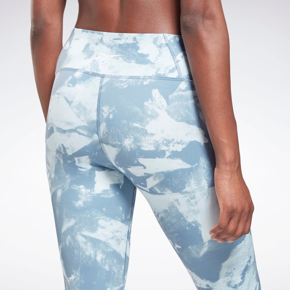 Reebok MYT Printed Leggings Blå | VEK257463