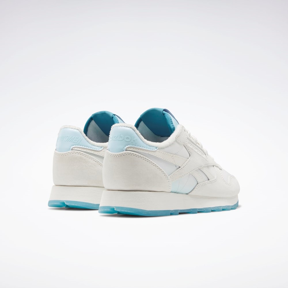 Reebok MadWomen Classic Leather Shoes Blå | IQU169387