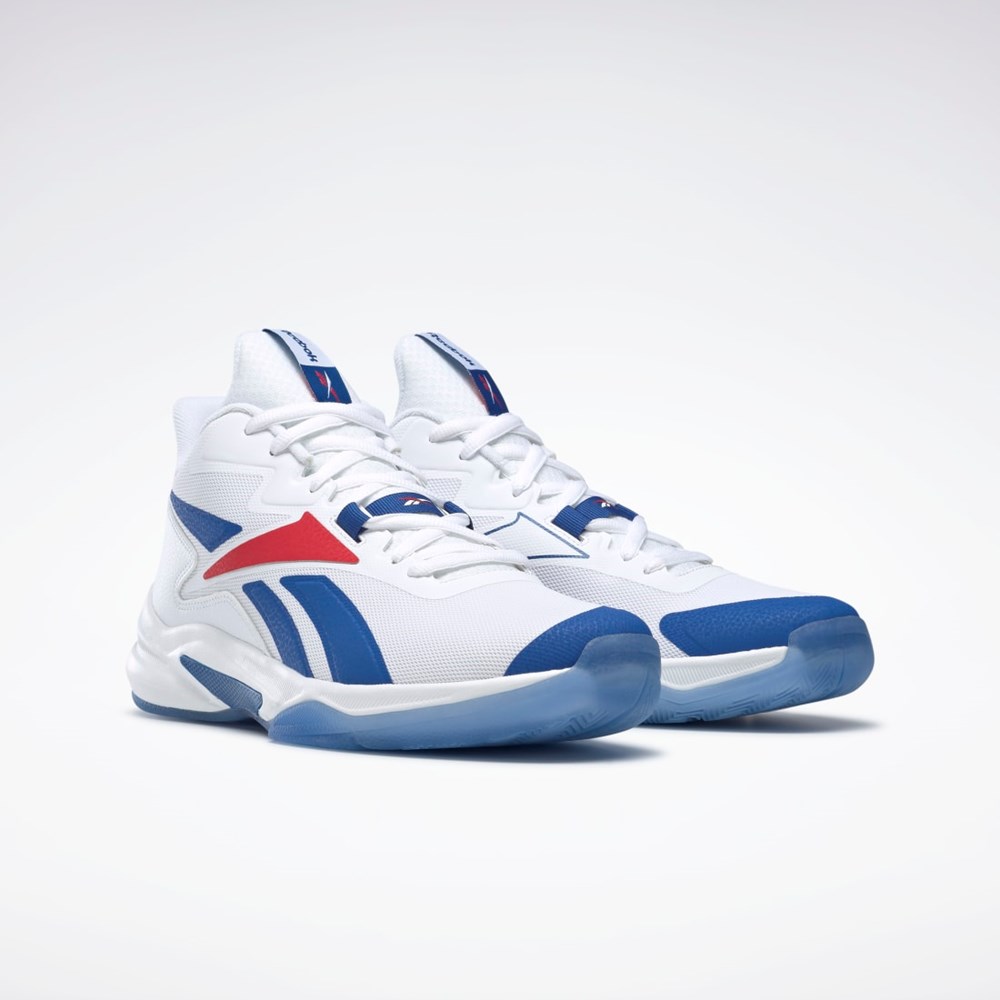 Reebok More Buckets Basketball Shoes Hvide Blå Rød | RSL397420