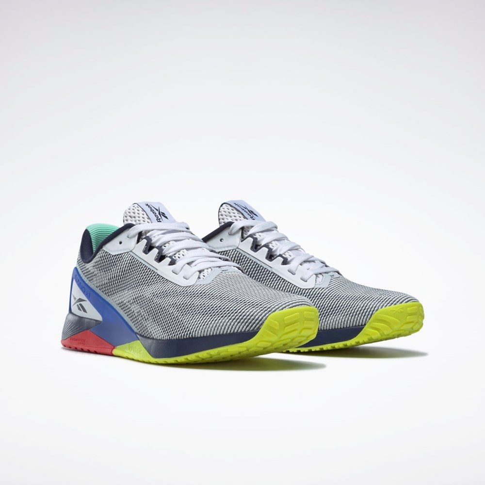 Reebok Nano X1 Grit Trænings Shoes Hvide Mørkeblå Blå | YBQ876249