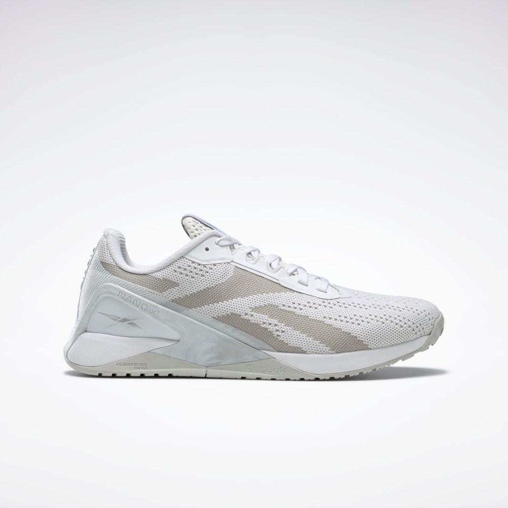 Reebok Nano X1 Trænings Shoes Hvide Hvide Grå | QUP372659