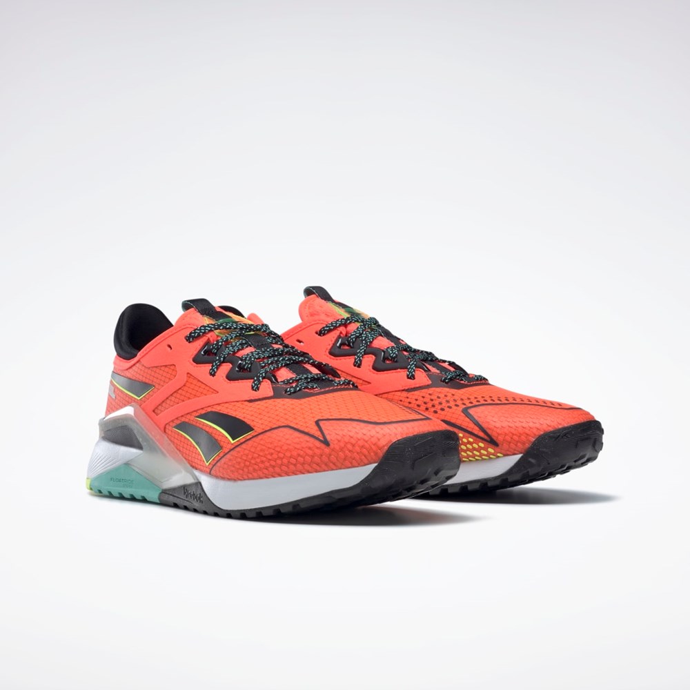 Reebok Nano X2 TR Adventure Trænings Shoes Orange Sort Gul | KWU280619