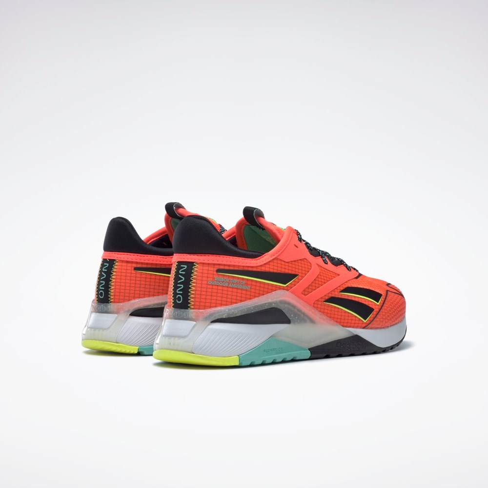 Reebok Nano X2 TR Adventure Trænings Shoes Orange Sort Gul | KWU280619