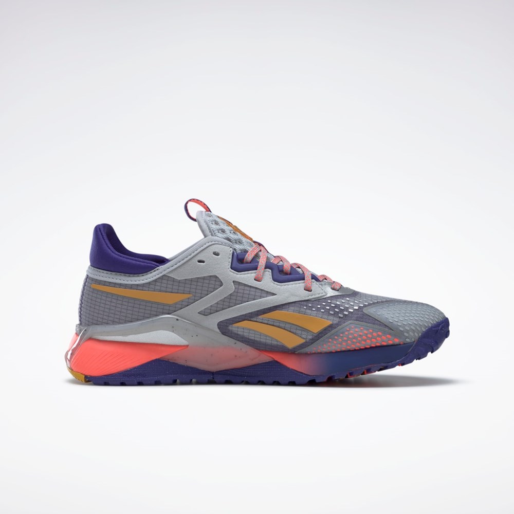 Reebok Nano X2 TR Adventure Trænings Shoes Grå Lilla Orange | KZC637802