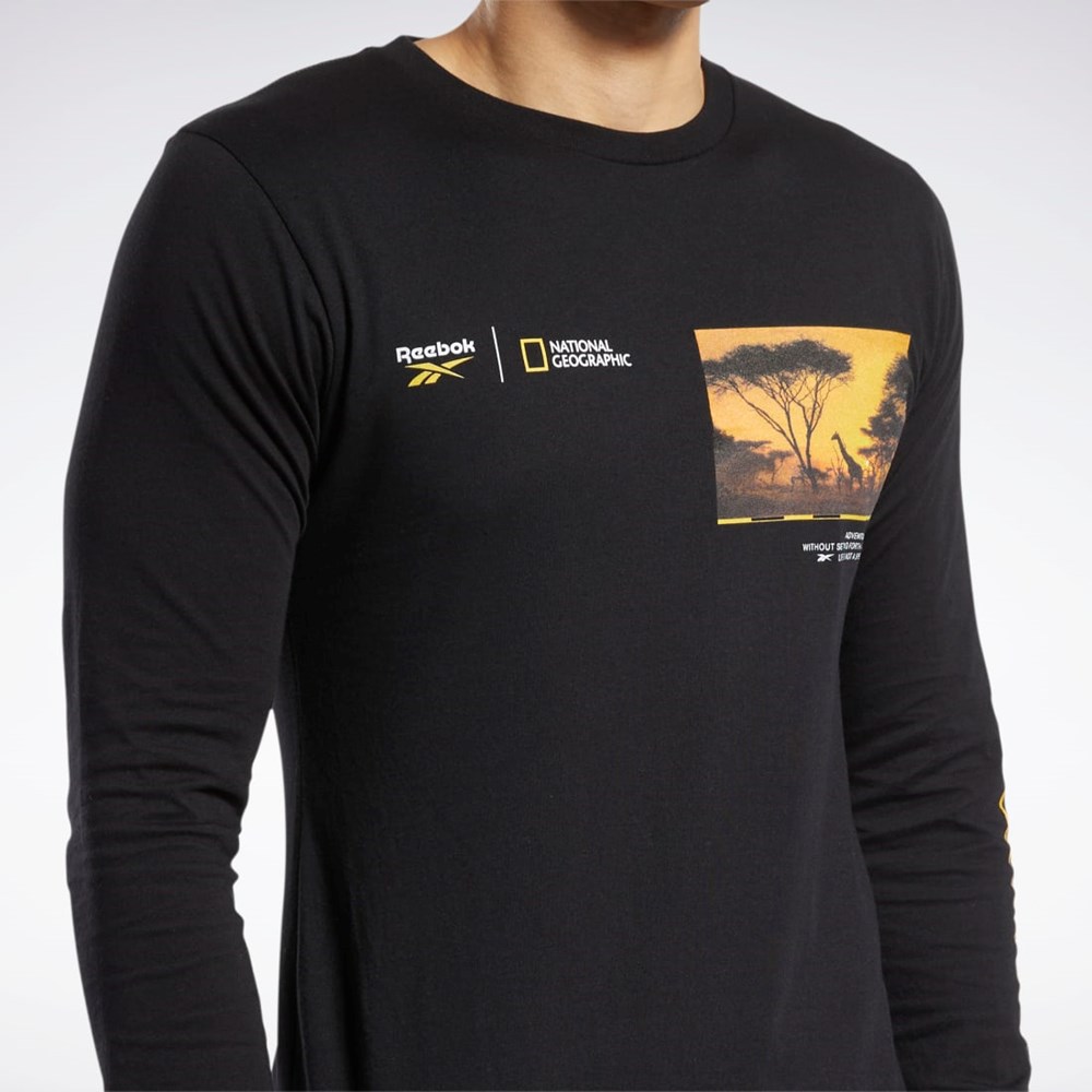 Reebok National Geographic Long Sleeve T-Shirt Multi | HNV609732