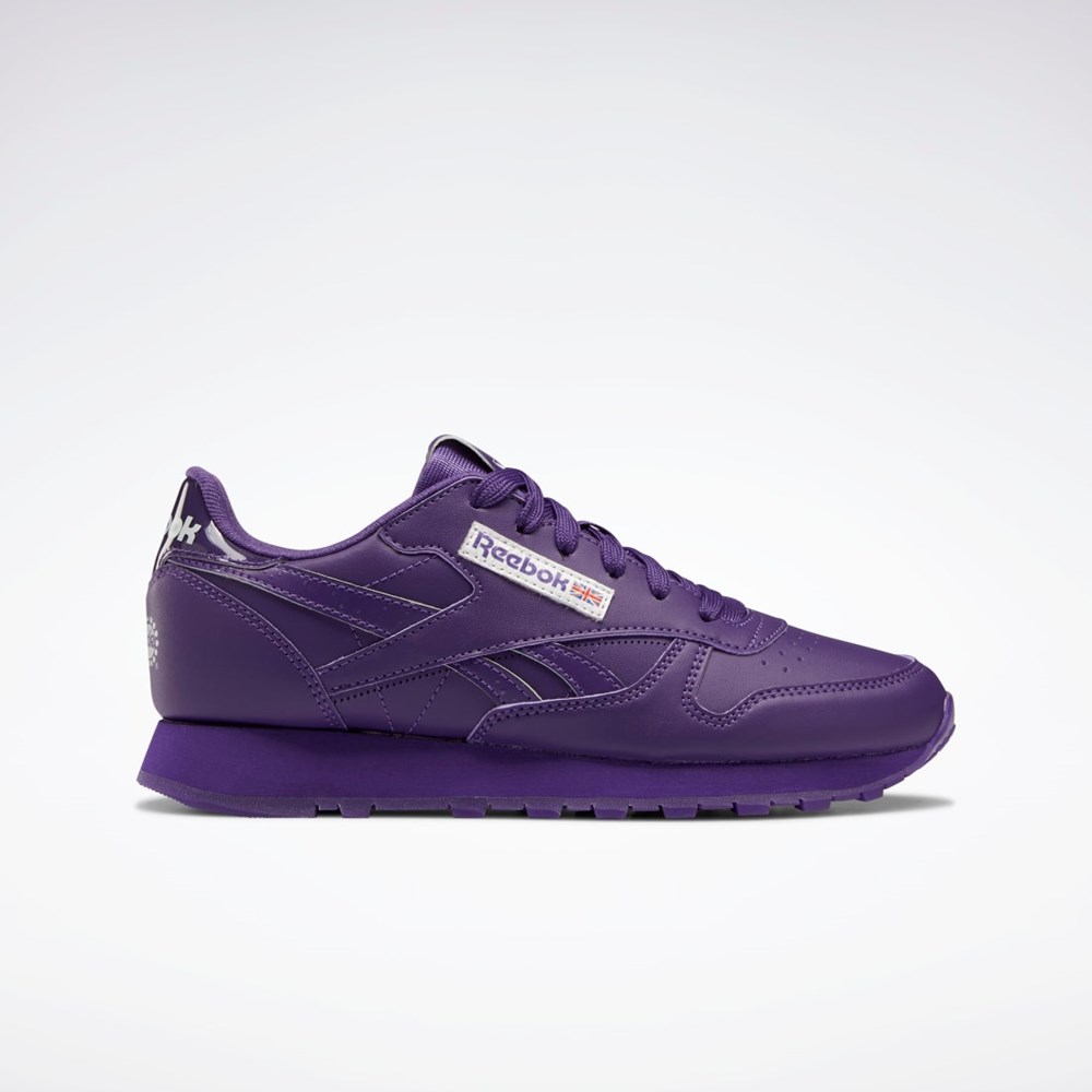 Reebok Popsicle Classic Leather Shoes - Grade School Lilla Lilla Lilla | NAW418062