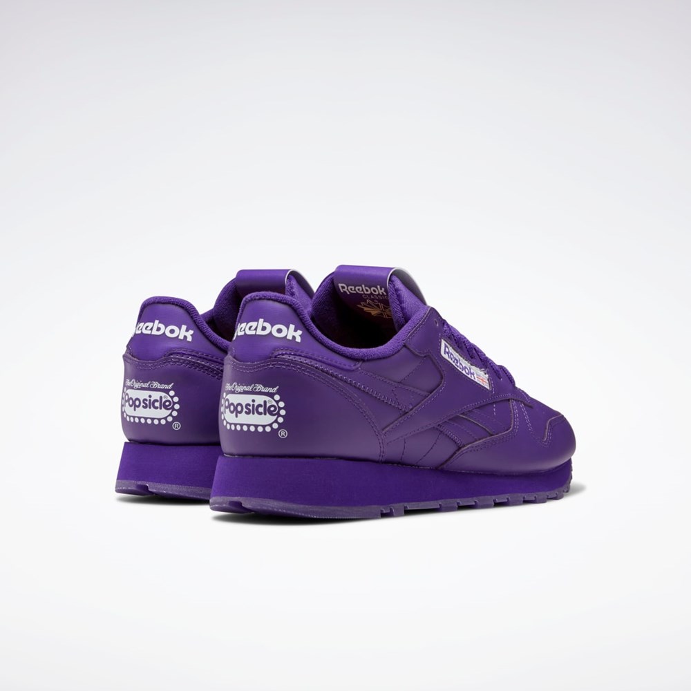 Reebok Popsicle Classic Leather Shoes Lilla Lilla Lilla | WBE625480