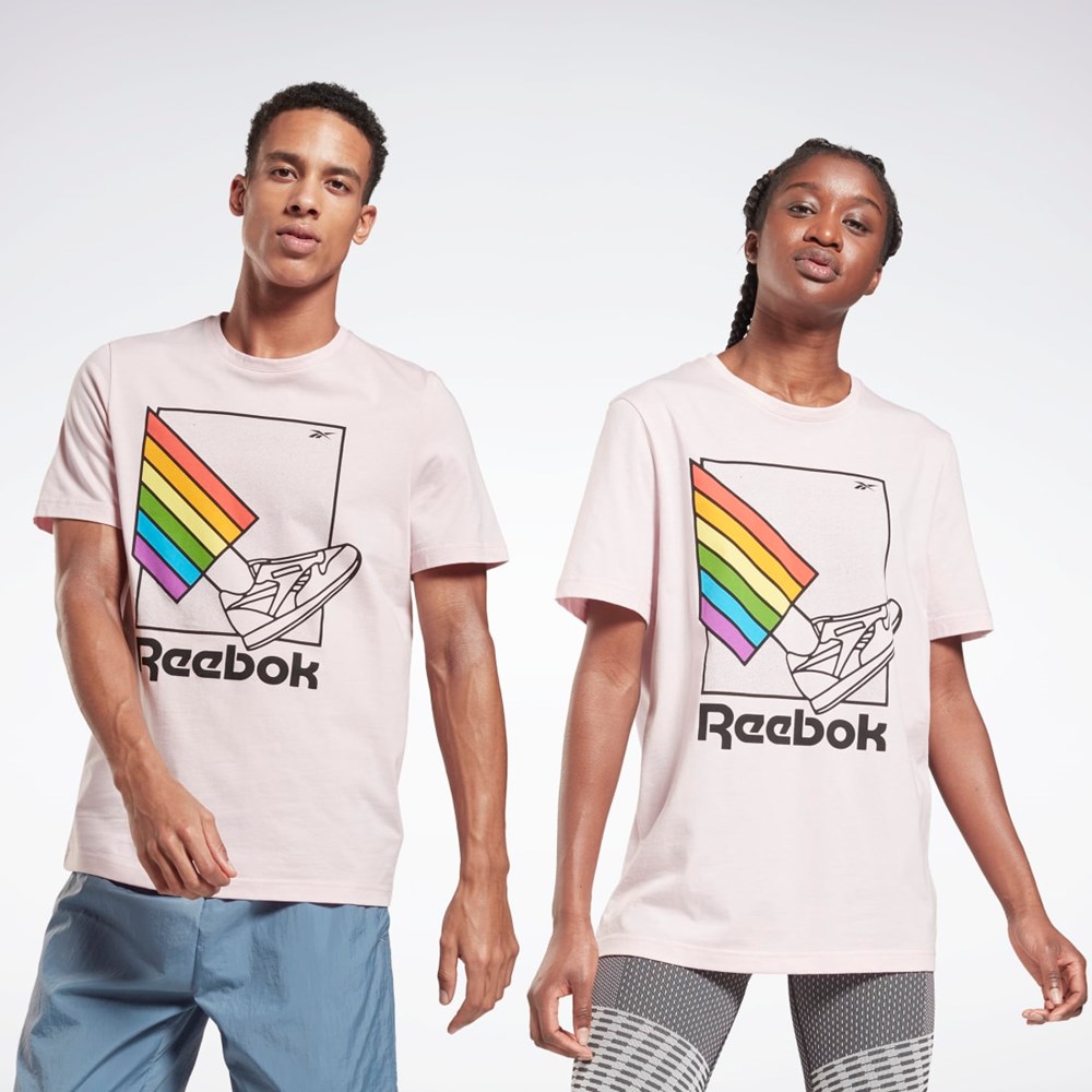 Reebok Pride Grafisk T-Shirt Frost Berry | JWC603578