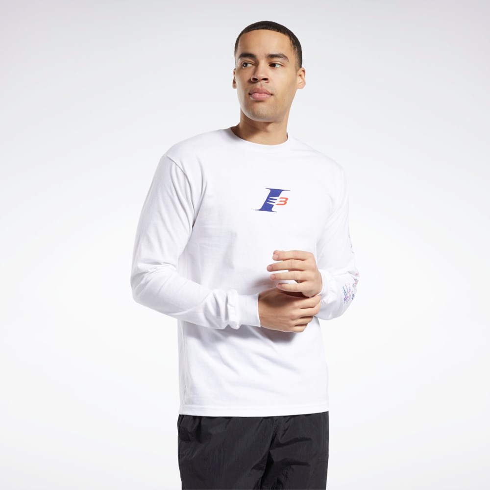 Reebok QT Iverson The Crossover Long Sleeve Crew T-Shirt Multi | MJC845013