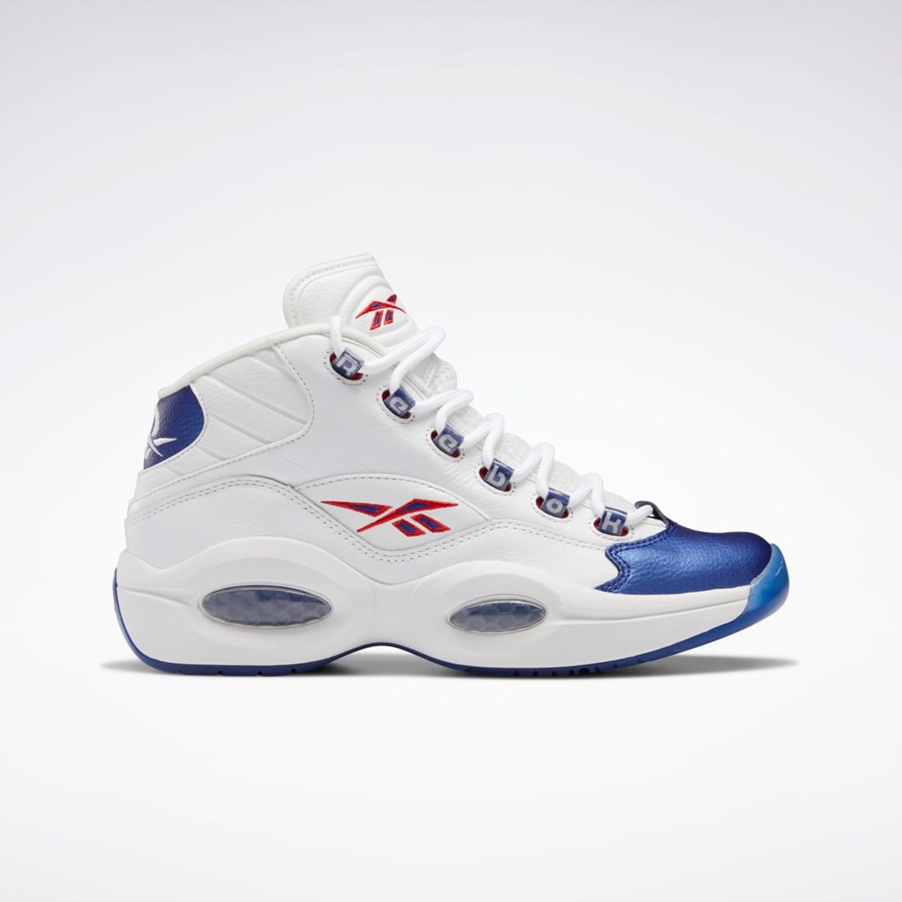 Reebok Question Mid Basketball Shoes Hvide | JAT942735