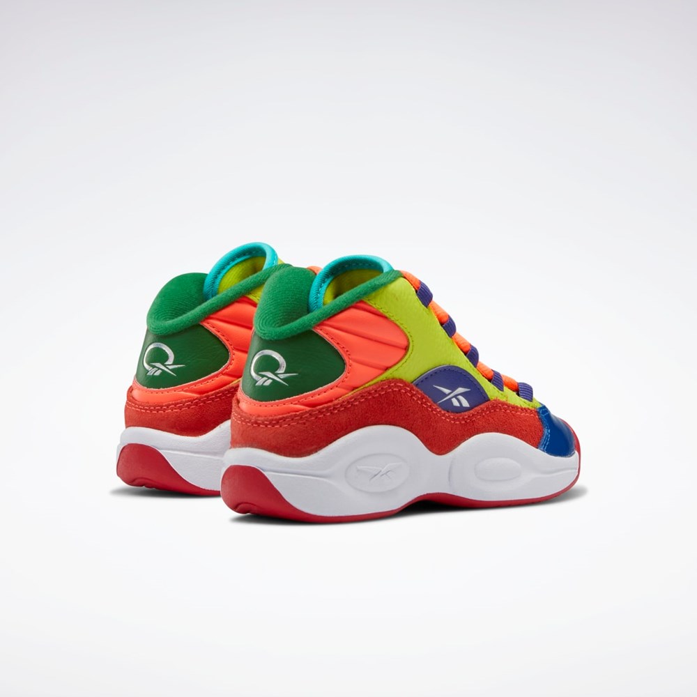 Reebok Question Mid Basketball Shoes - Preschool Orange Gul Lilla | MGE859703