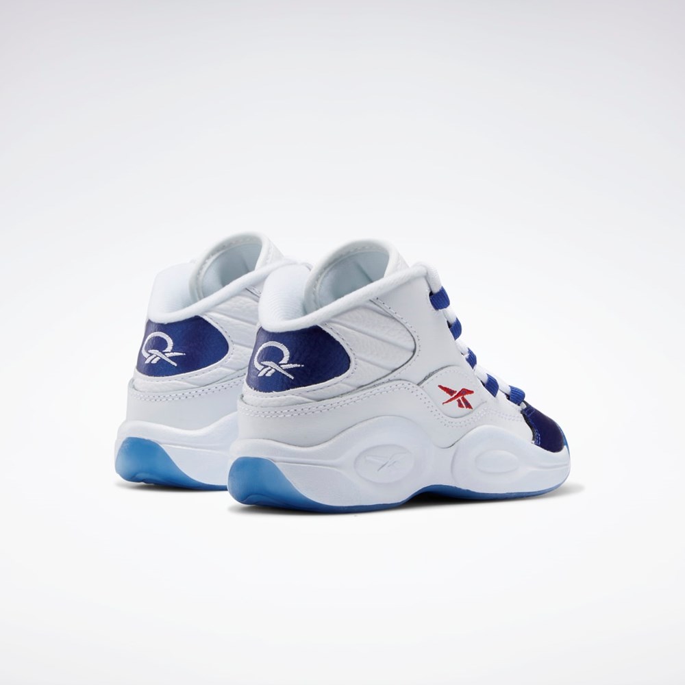 Reebok Question Mid Shoes - Preschool Hvide Rød | YOK230845