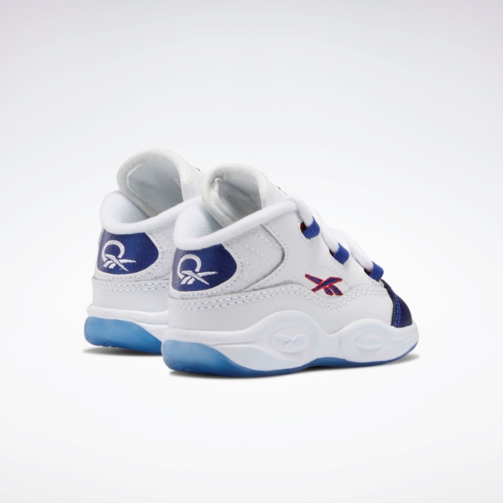 Reebok Question Mid Shoes - Toddler Hvide Rød | FTB261357