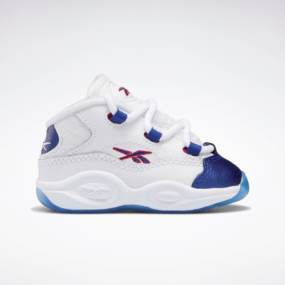 Reebok Question Mid Shoes - Toddler Hvide Rød | FTB261357