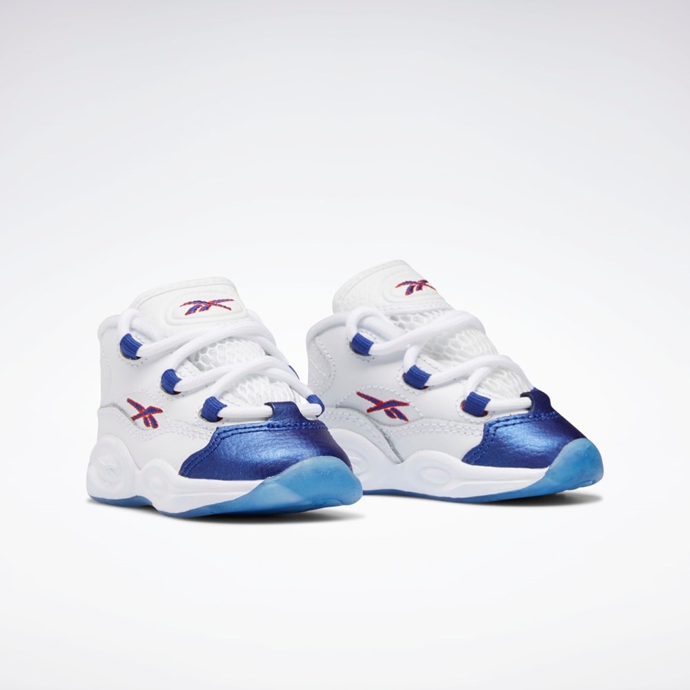 Reebok Question Mid Shoes - Toddler Hvide Rød | KQX628741