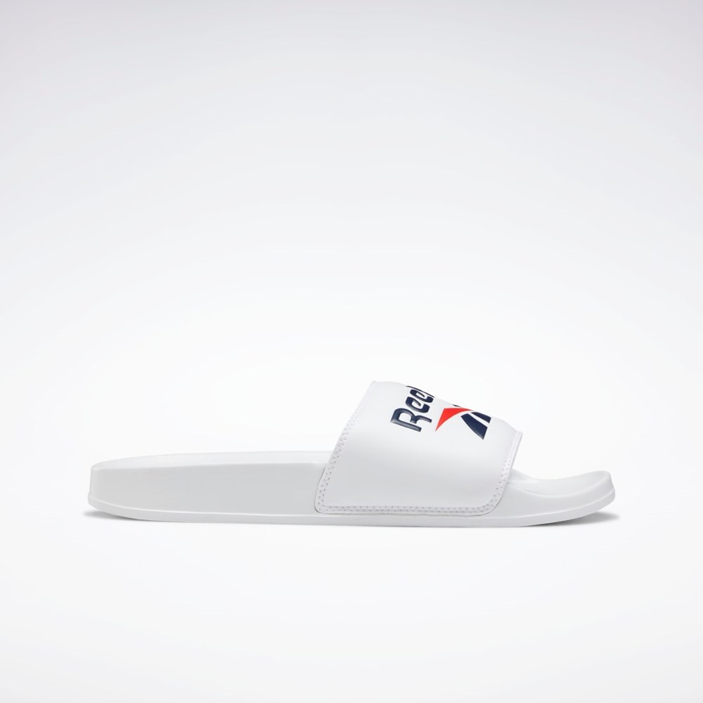 Reebok Reebok Classic Slides Hvide Mørkeblå Rød | PNH059872