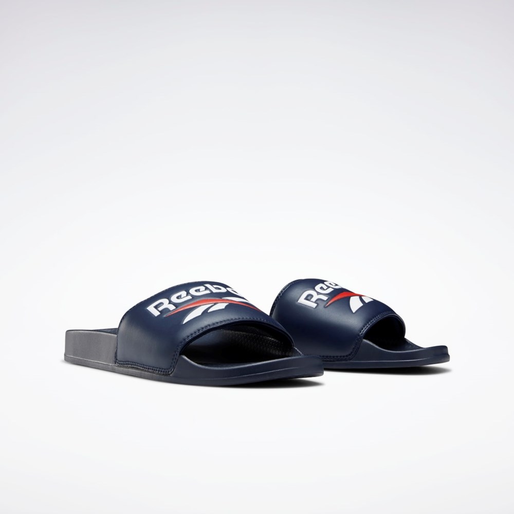 Reebok Reebok Classic Slides Mørkeblå Hvide Rød | BVL354962