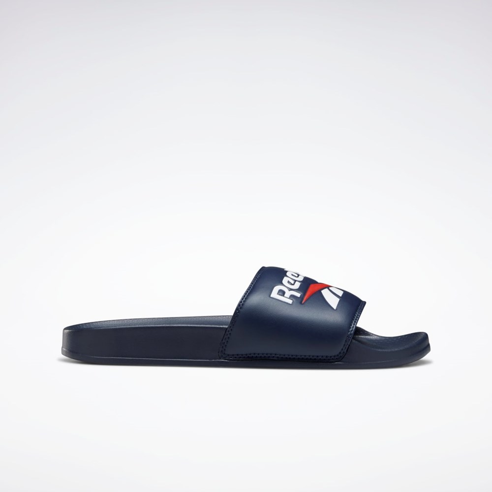 Reebok Reebok Classic Slides Mørkeblå Hvide Rød | BVL354962