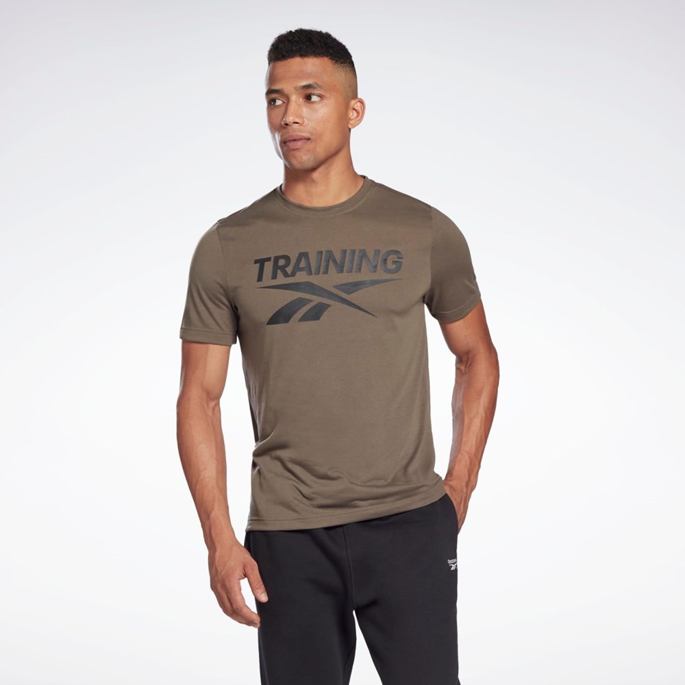 Reebok Reebok Grafisk Series T-Shirt Grøn | DCZ865924