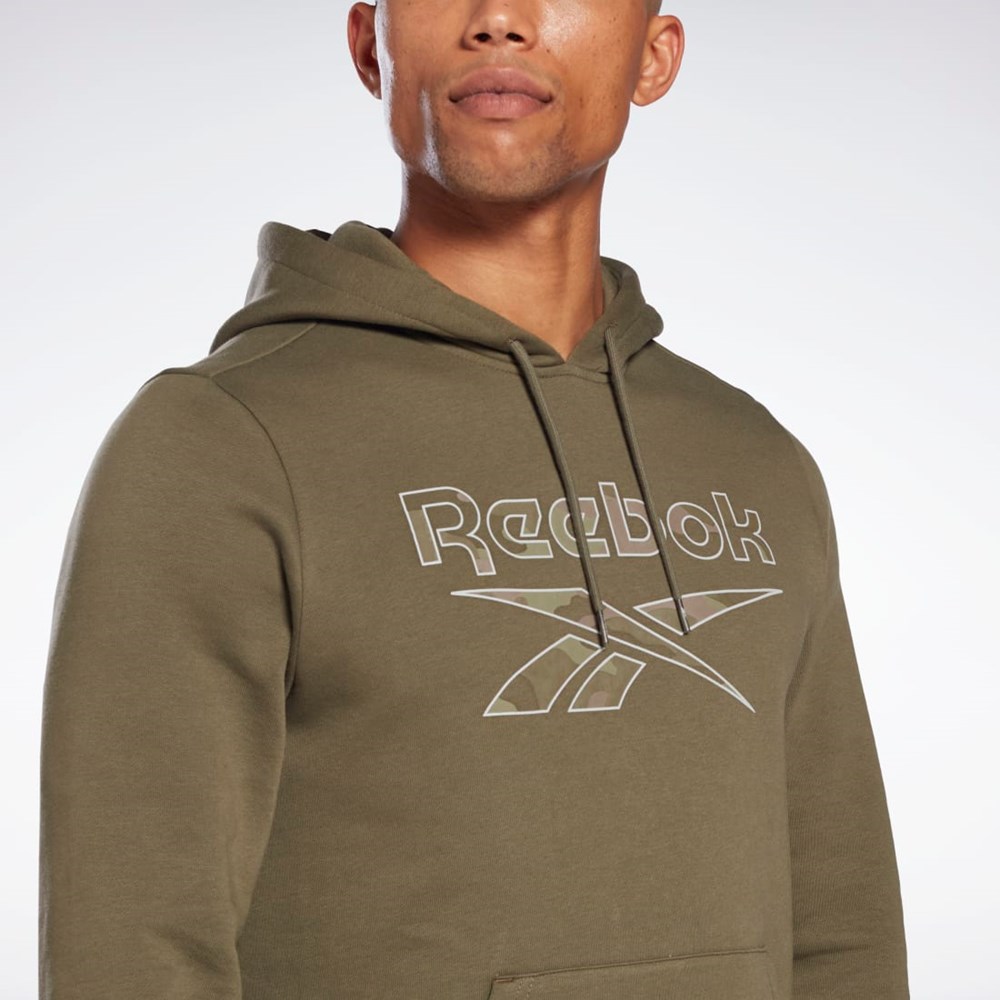 Reebok Reebok Identity Big Logo Hoodie Grøn | XWG148253