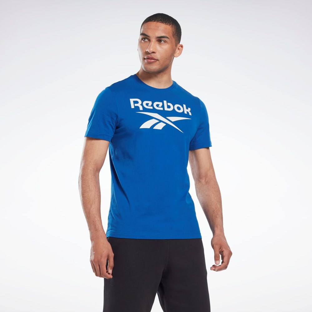 Reebok Reebok Identity Big Logo T-Shirt Blå | IZD780623