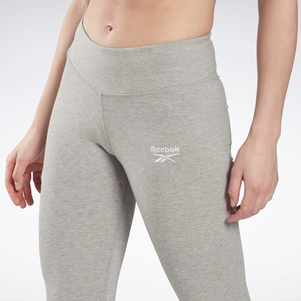 Reebok Reebok Identity Leggings Grå Hvide | YPF741329